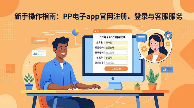 新手操作指南:PP电子app官网注册、登录与客服服务