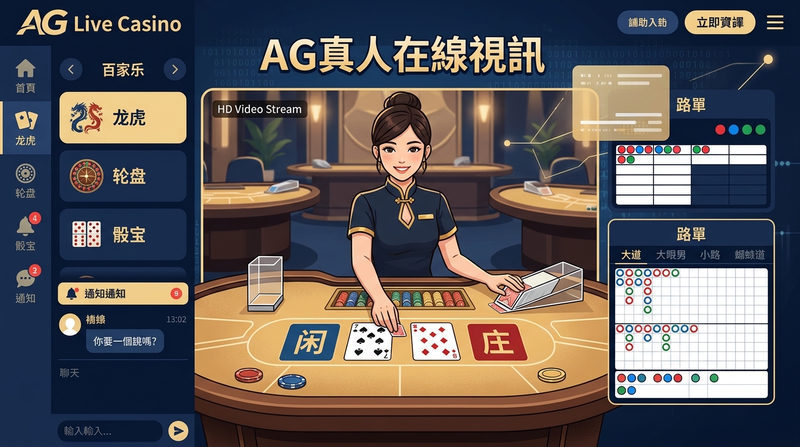 什么是AG百家乐？认识亚洲顶尖的真人视讯平台